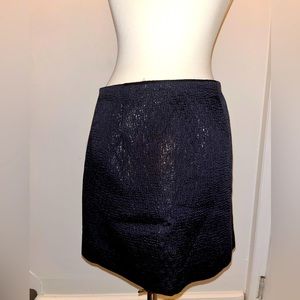 JCrew mini black shimmery size 0 skirt! Like new!